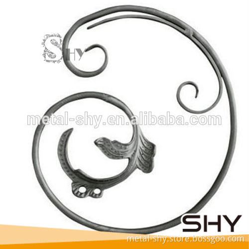 Wrought iron S scroll C scroll for fence panel decoration
